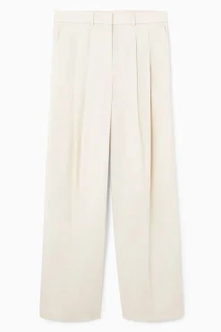COS RELAXED TAILORED WIDE-LEG PANTS-Women Pants