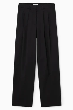 COS RELAXED TAILORED WIDE-LEG PANTS-Women Pants