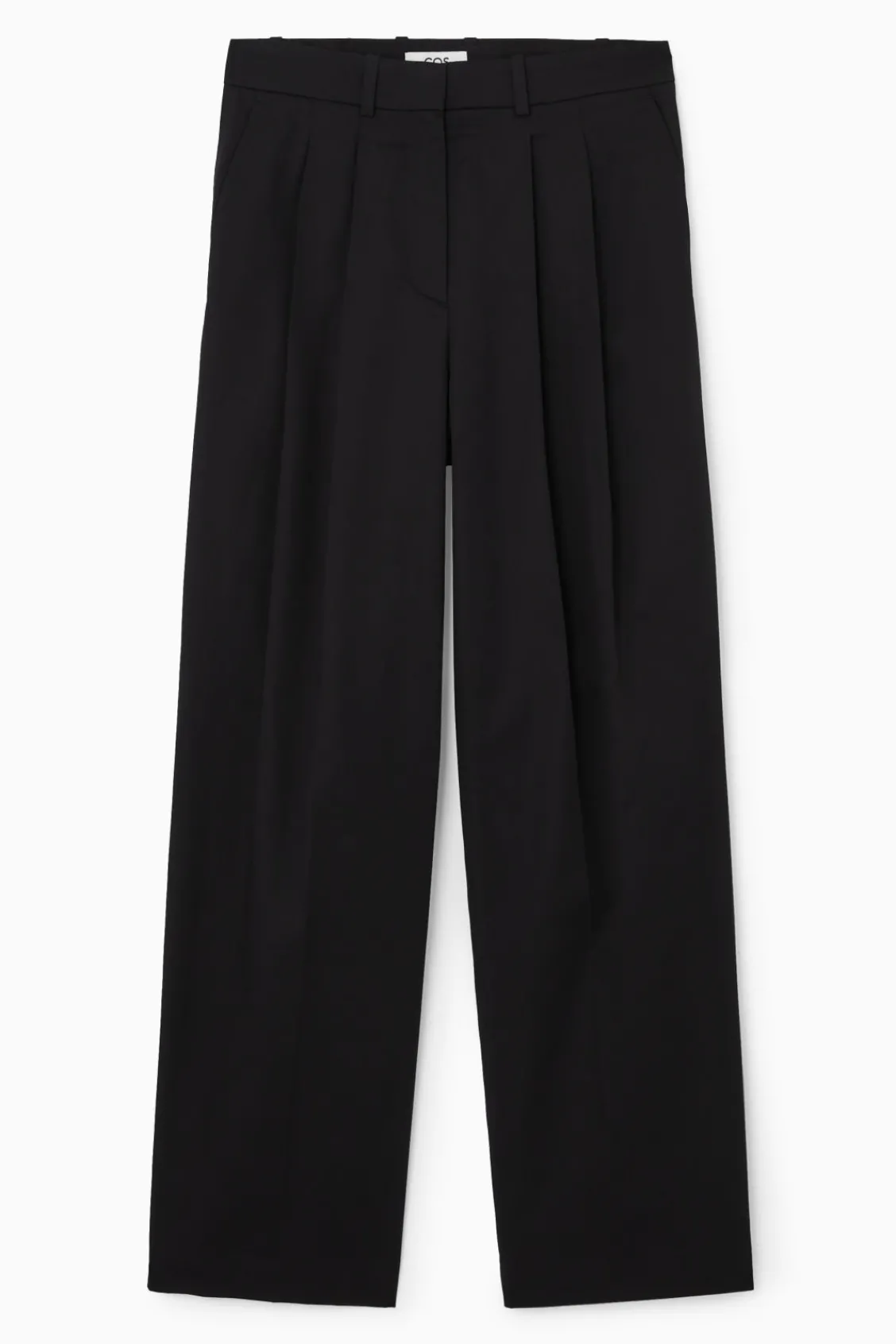COS RELAXED TAILORED WIDE-LEG PANTS-Women Pants