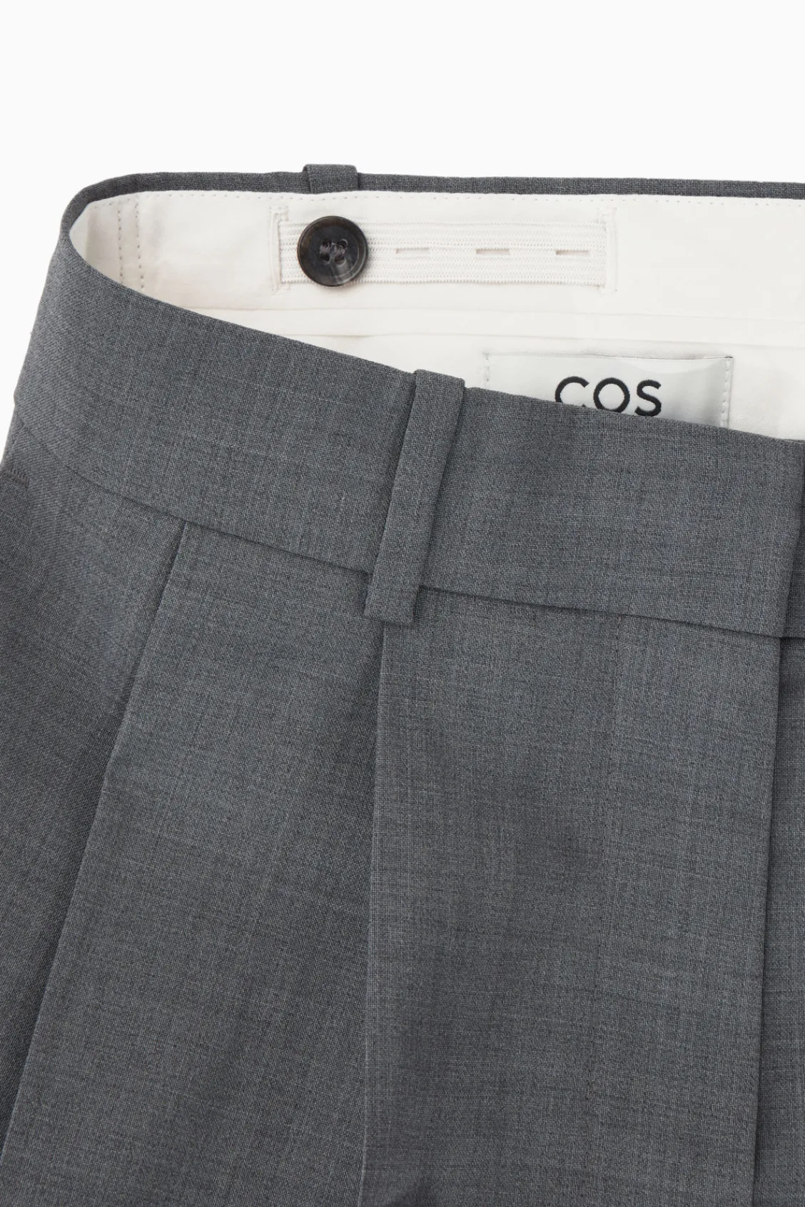 COS RELAXED TAILORED WOOL WIDE-LEG PANTS-Women Pants