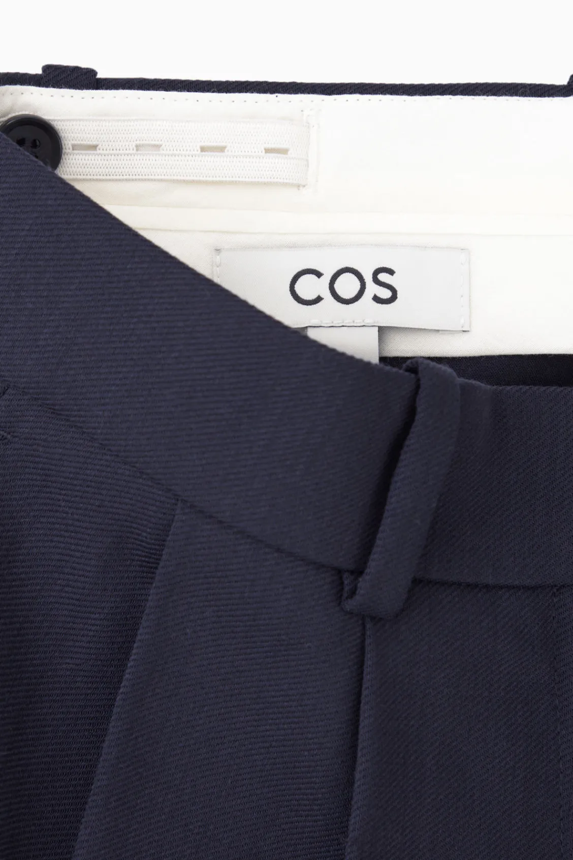 COS RELAXED TAILORED WOOL WIDE-LEG PANTS-Women Pants