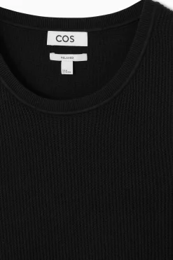 COS RELAXED TEXTURED-KNIT COTTON TANK- T-Shirts | Sweaters & Cardigans