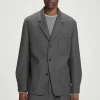 COS RELAXED UNSTRUCTURED MERINO WOOL-BLEND BLAZER- Suits & Tailoring | Coats & Jackets