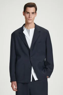 COS RELAXED UNSTRUCTURED MERINO WOOL-BLEND BLAZER- Suits & Tailoring | Coats & Jackets
