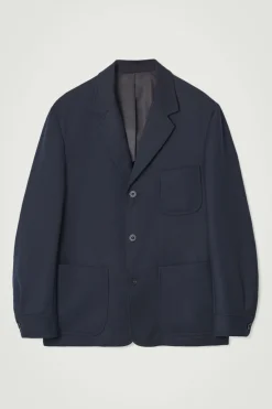 COS RELAXED UNSTRUCTURED MERINO WOOL-BLEND BLAZER- Suits & Tailoring | Coats & Jackets