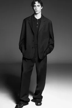 COS RELAXED UNSTRUCTURED MERINO WOOL-BLEND BLAZER- Suits & Tailoring | Coats & Jackets