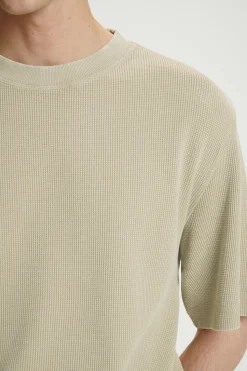 COS RELAXED WAFFLE-TEXTURE COTTON-JERSEY T-SHIRT- T-Shirts