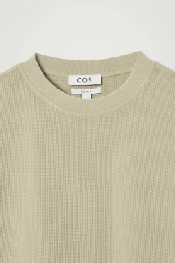 COS RELAXED WAFFLE-TEXTURE COTTON-JERSEY T-SHIRT- T-Shirts
