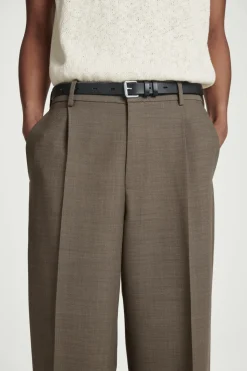 COS RELAXED WOOL-BLEND TAPERED PANTS- Suits & Tailoring | Pants