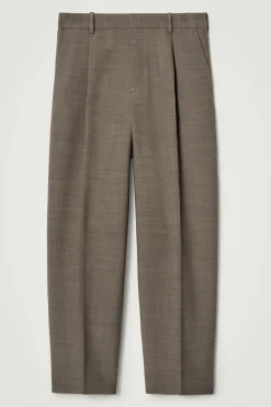 COS RELAXED WOOL-BLEND TAPERED PANTS- Suits & Tailoring | Pants