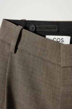 COS RELAXED WOOL-BLEND TAPERED PANTS- Suits & Tailoring | Pants