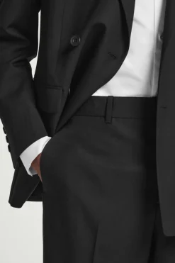 COS RELAXED WOOL-HOPSACK STRAIGHT-LEG PANTS- Suits & Tailoring | Pants