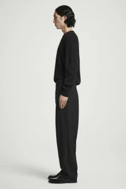 COS RELAXED WOOL-HOPSACK STRAIGHT-LEG PANTS- Suits & Tailoring | Pants