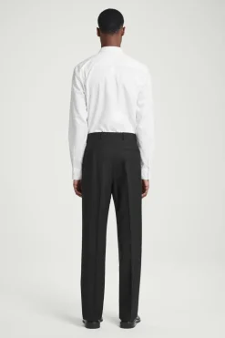 COS RELAXED WOOL-HOPSACK STRAIGHT-LEG PANTS- Suits & Tailoring | Pants