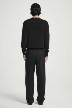 COS RELAXED WOOL-HOPSACK STRAIGHT-LEG PANTS- Suits & Tailoring | Pants