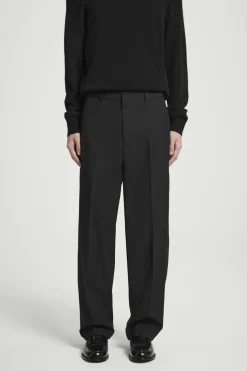 COS RELAXED WOOL-HOPSACK STRAIGHT-LEG PANTS- Suits & Tailoring | Pants