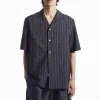 COS RELAXED ZIGZAG STRIPE COTTON SHIRT- Matching Sets | Shirts