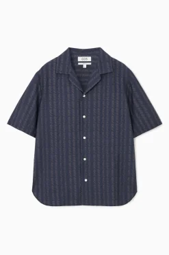 COS RELAXED ZIGZAG STRIPE COTTON SHIRT- Matching Sets | Shirts