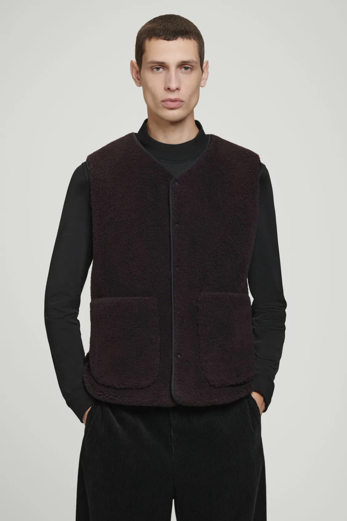 COS REVERSIBLE FAUX SHEARLING GILET- Coats & Jackets