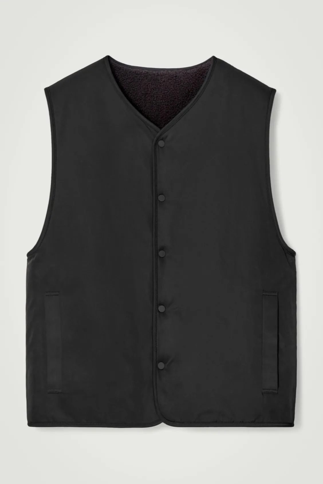 COS REVERSIBLE FAUX SHEARLING GILET- Coats & Jackets