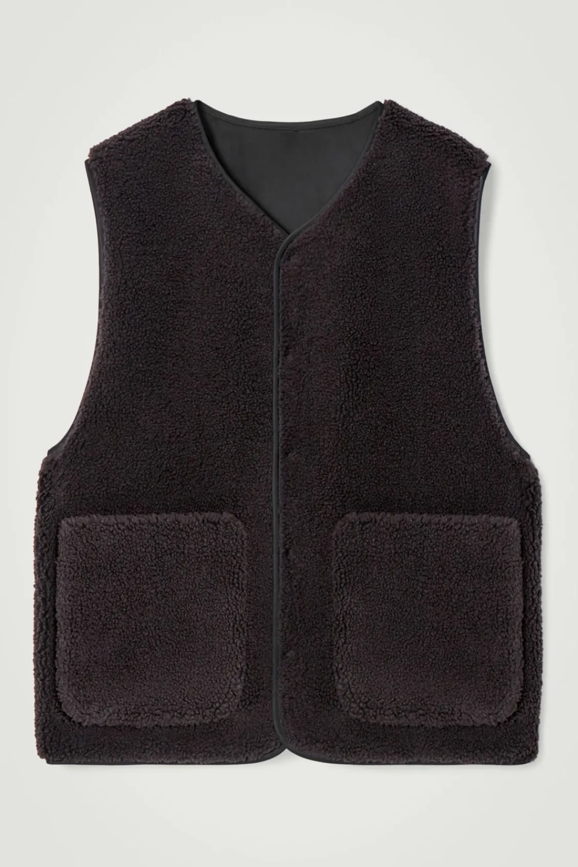 COS REVERSIBLE FAUX SHEARLING GILET- Coats & Jackets