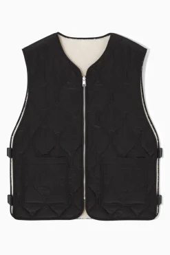 COS REVERSIBLE FLEECE-LINED UTILITY VEST- Hats & Scarves | Coats & Jackets
