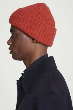COS RIBBED ALPACA-BLEND BEANIE- Hats & Scarves