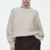 COS RIBBED CASHMERE-BLEND FUNNEL-NECK SWEATER-Women Cashmere | Sweaters & Cardigans