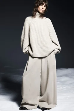 COS RIBBED CASHMERE-BLEND FUNNEL-NECK SWEATER-Women Cashmere | Sweaters & Cardigans