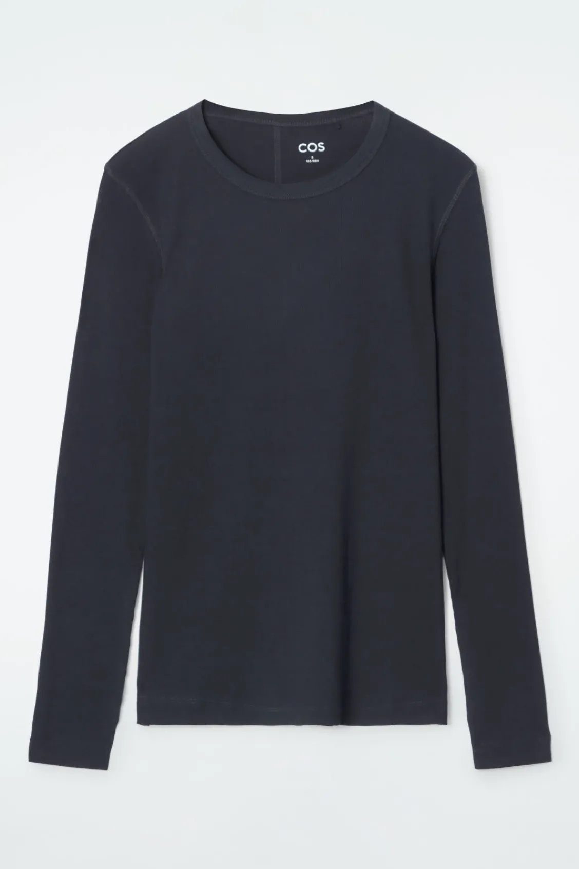 COS RIBBED JERSEY LONG-SLEEVED TOP-Women T-Shirts | Tops