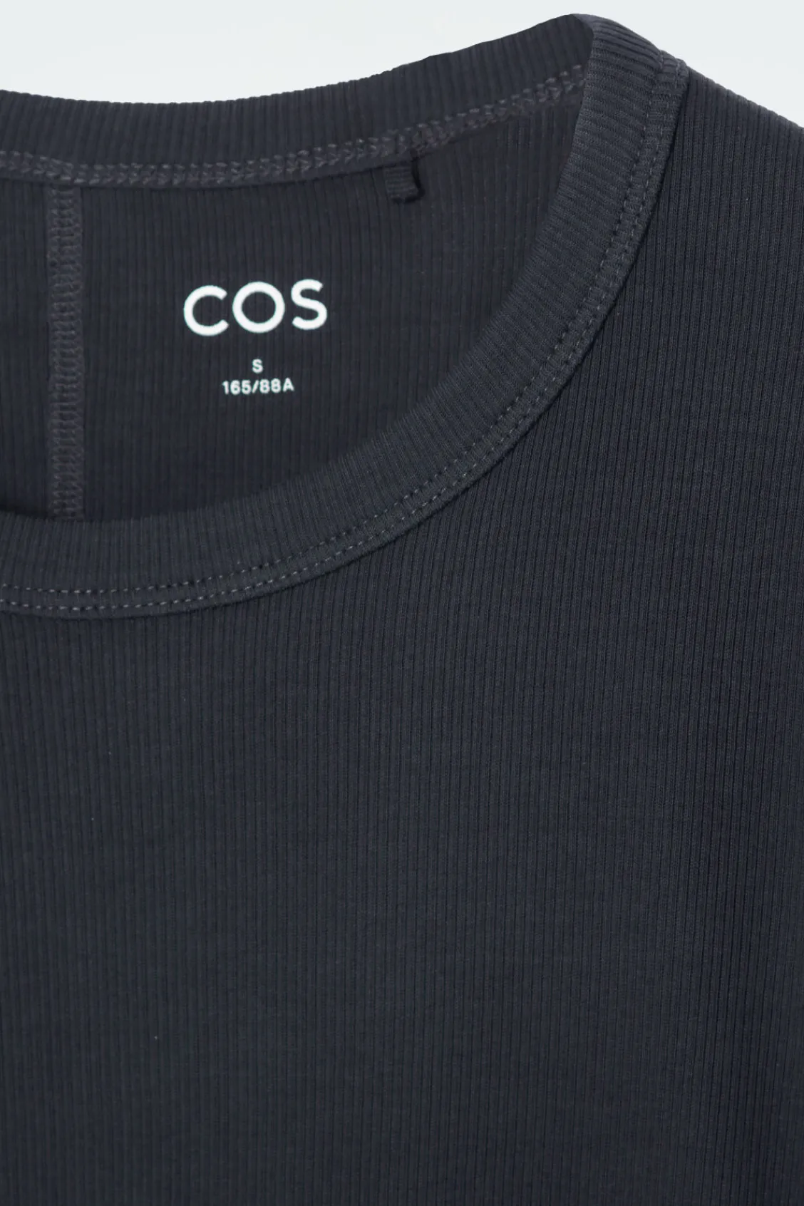 COS RIBBED JERSEY LONG-SLEEVED TOP-Women T-Shirts | Tops