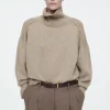 COS RIBBED MERINO WOOL TURTLENECK SWEATER-Women Sweaters & Cardigans