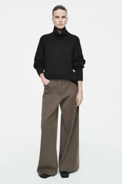 COS RIBBED MERINO WOOL TURTLENECK SWEATER-Women Sweaters & Cardigans