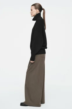 COS RIBBED MERINO WOOL TURTLENECK SWEATER-Women Sweaters & Cardigans