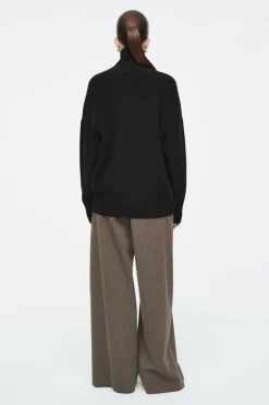 COS RIBBED MERINO WOOL TURTLENECK SWEATER-Women Sweaters & Cardigans