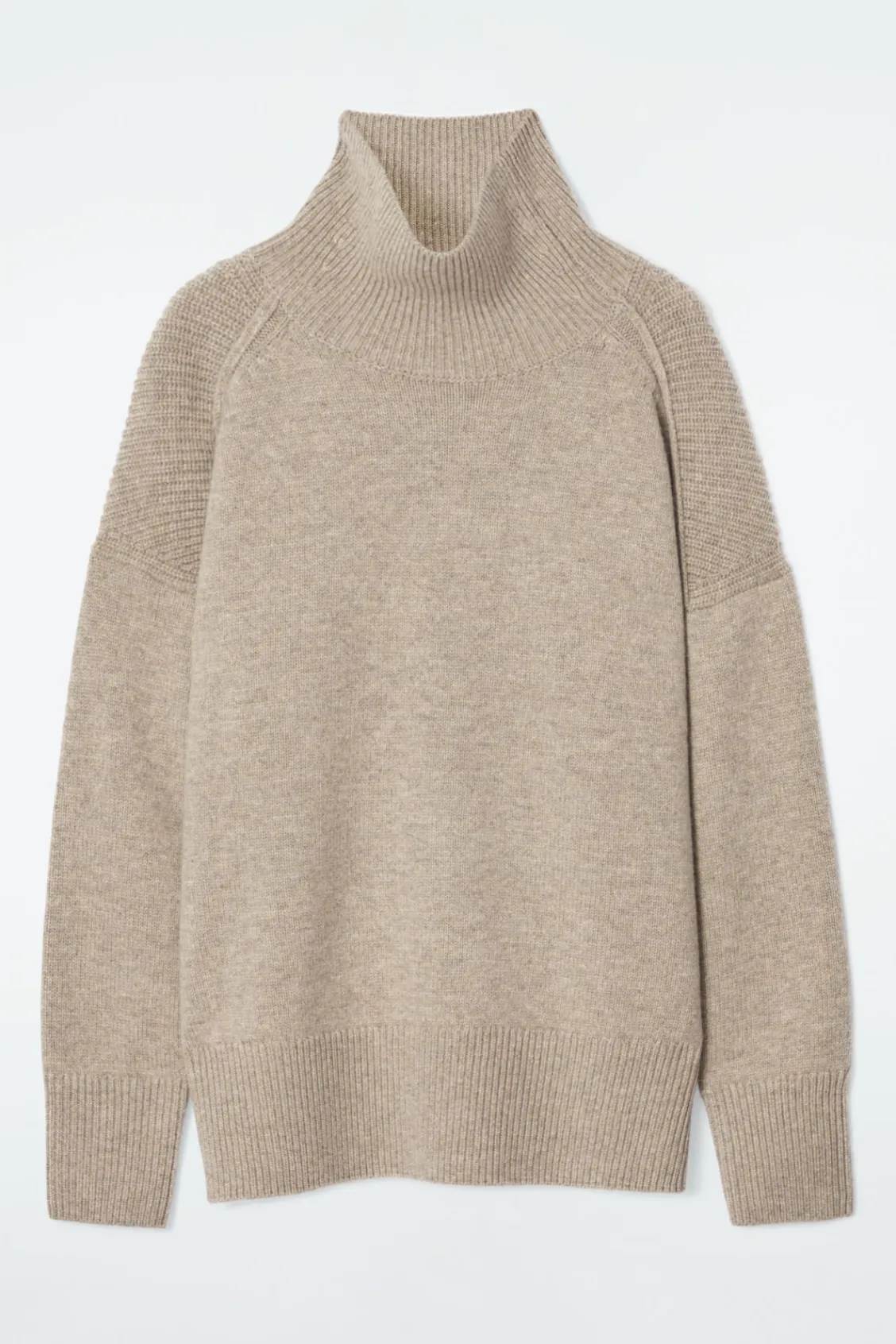 COS RIBBED MERINO WOOL TURTLENECK SWEATER-Women Sweaters & Cardigans