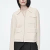 COS RIBBED MERINO WOOL UTILITY JACKET-Women Coats & Jackets | Sweaters & Cardigans