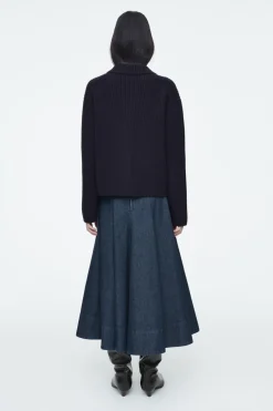 COS RIBBED MERINO WOOL UTILITY JACKET-Women Coats & Jackets | Sweaters & Cardigans