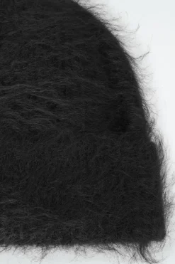 COS RIBBED MOHAIR BEANIE-Women Hats & Scarves