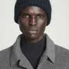 COS RIBBED MOHAIR-BLEND BEANIE- Hats & Scarves