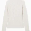 COS RIBBED PURE CASHMERE TURTLENECK SWEATER-Women Tops | Cashmere