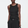 COS RIBBED TANK TOP-Women Tops