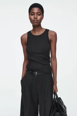 COS RIBBED TANK TOP-Women Tops