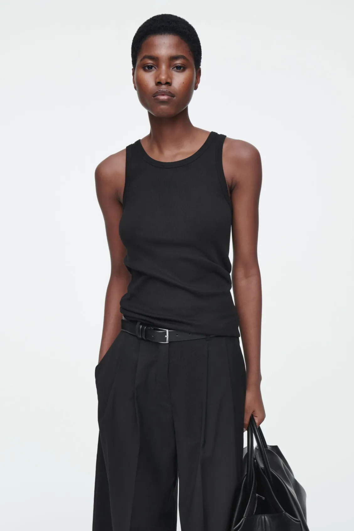 COS RIBBED TANK TOP-Women Tops
