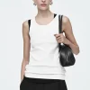 COS RIBBED TANK TOP-Women Tops