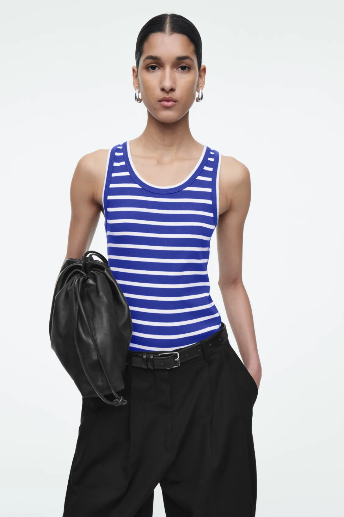 COS RIBBED TANK TOP-Women T-Shirts | Tops
