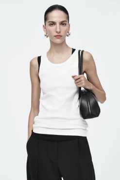 COS RIBBED TANK TOP-Women Tops