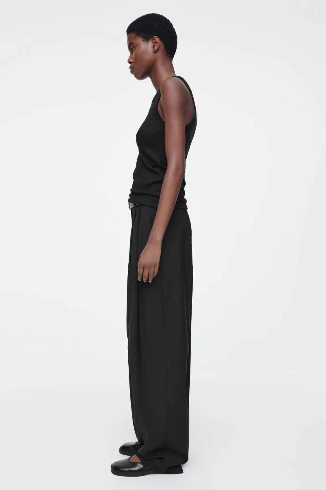 COS RIBBED TANK TOP-Women Tops