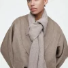 COS RIBBED WOOL AND CASHMERE SCARF-Women Hats & Scarves | Cashmere