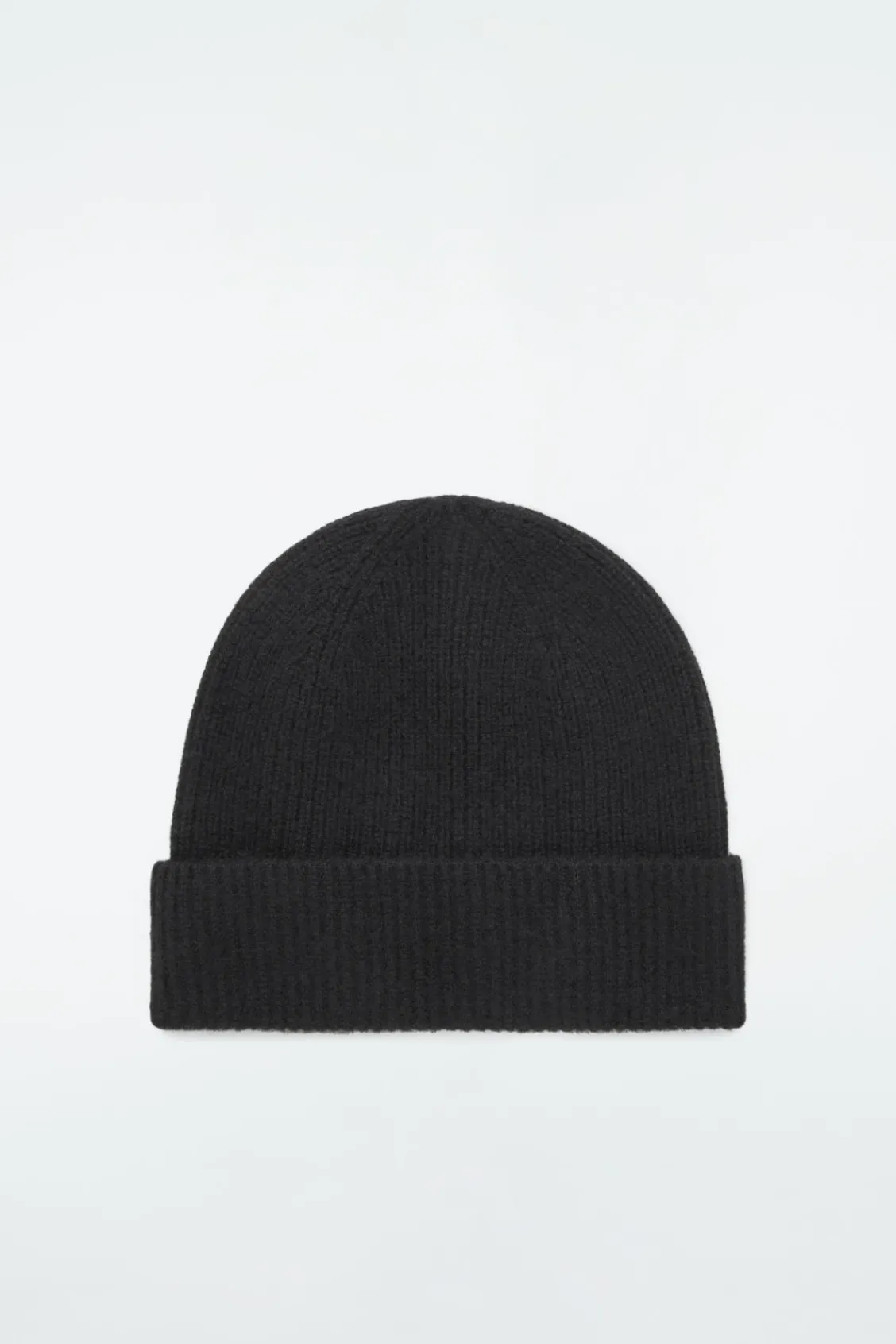COS RIBBED WOOL AND CASHMERE BEANIE-Women Hats & Scarves | Cashmere